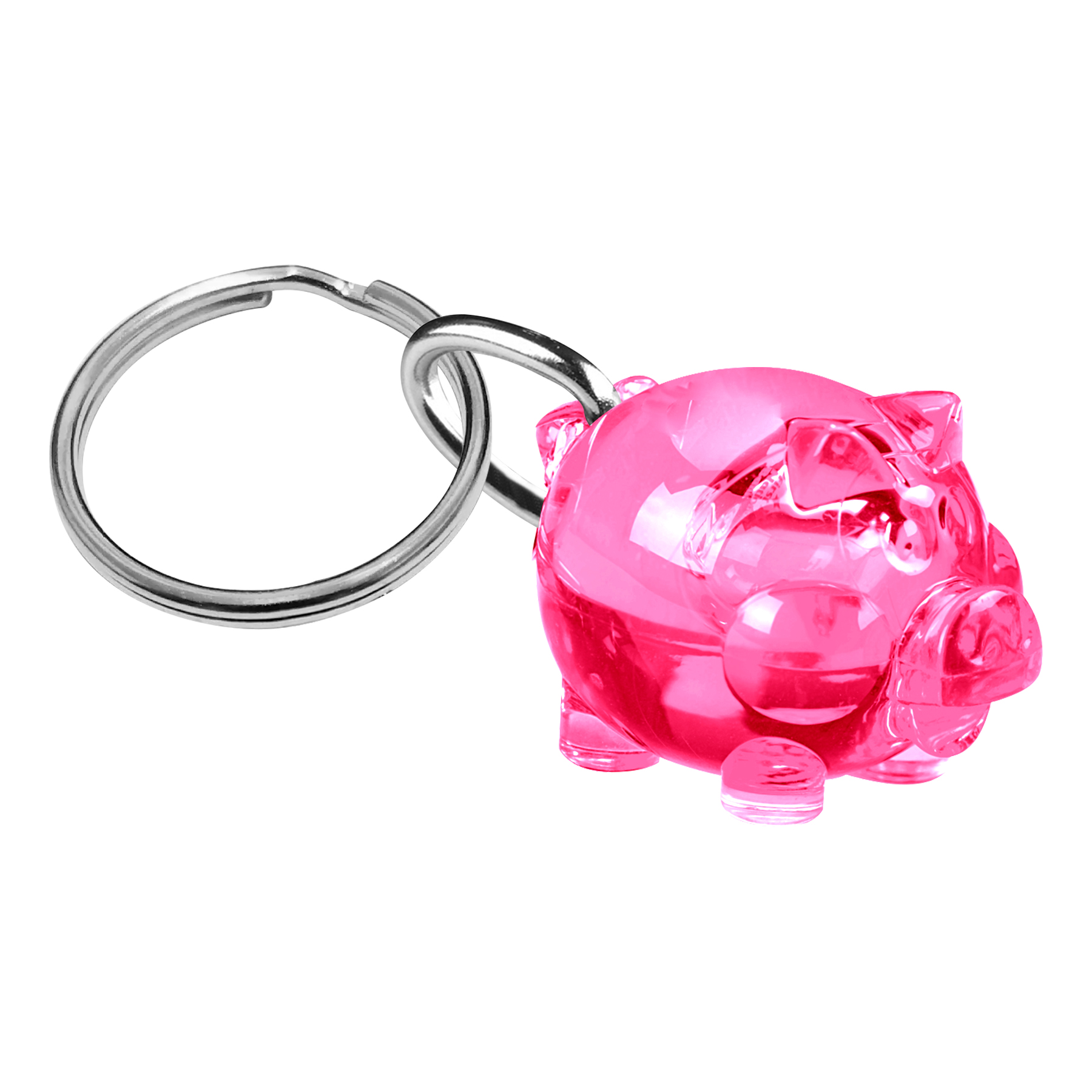 FlyFlyPromos - Solid Piggy Keychain Image 4 - Promotional Product